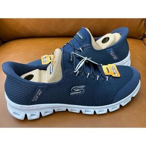 Skechers Glide-Step Pursuit Womens 7 Navy New Hands Free Slip-ins 104547 NVY